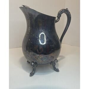 Vintage Mid Century FB Rogers Silver Co Silverplate Water Pitcher